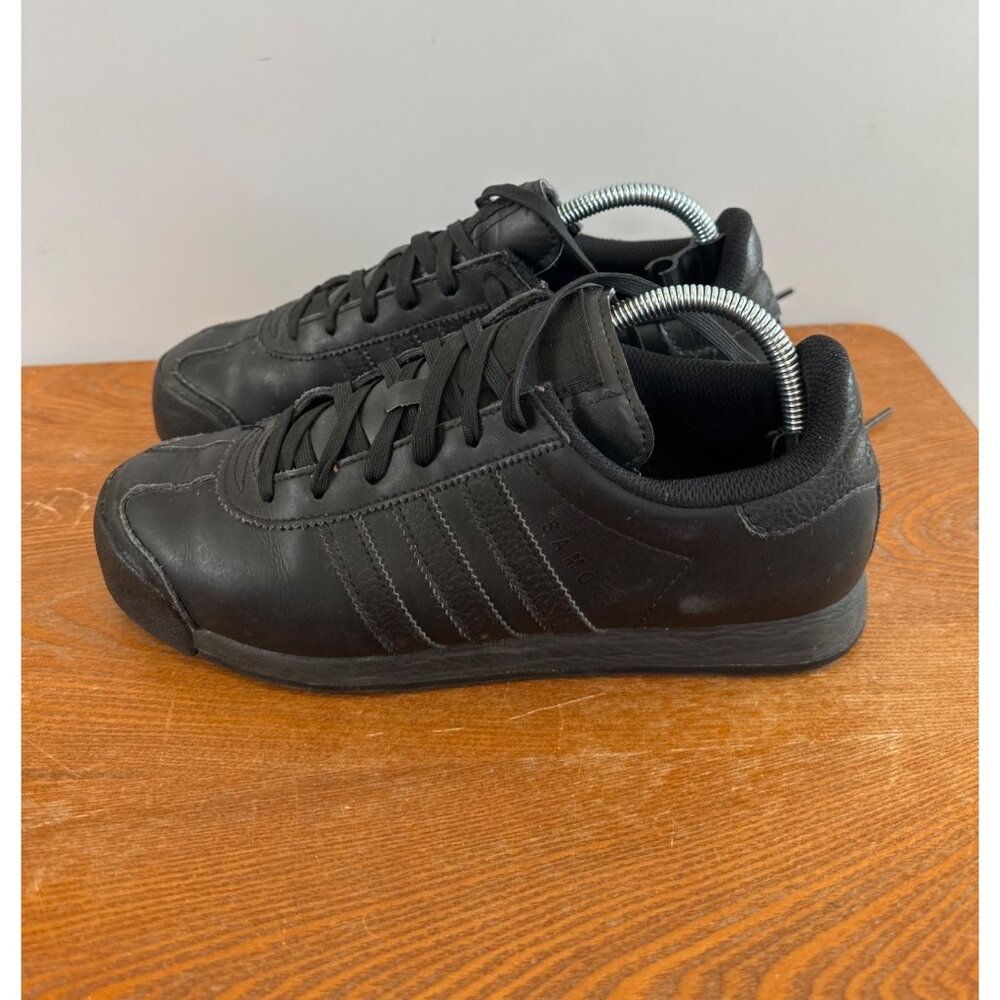 Adidas Samoa Sneakers Men’s Leather Shoes Black Size 7.5 Eur 40.5 SKU 2810